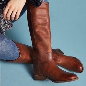 Frye 8 Melissa button boots cognac